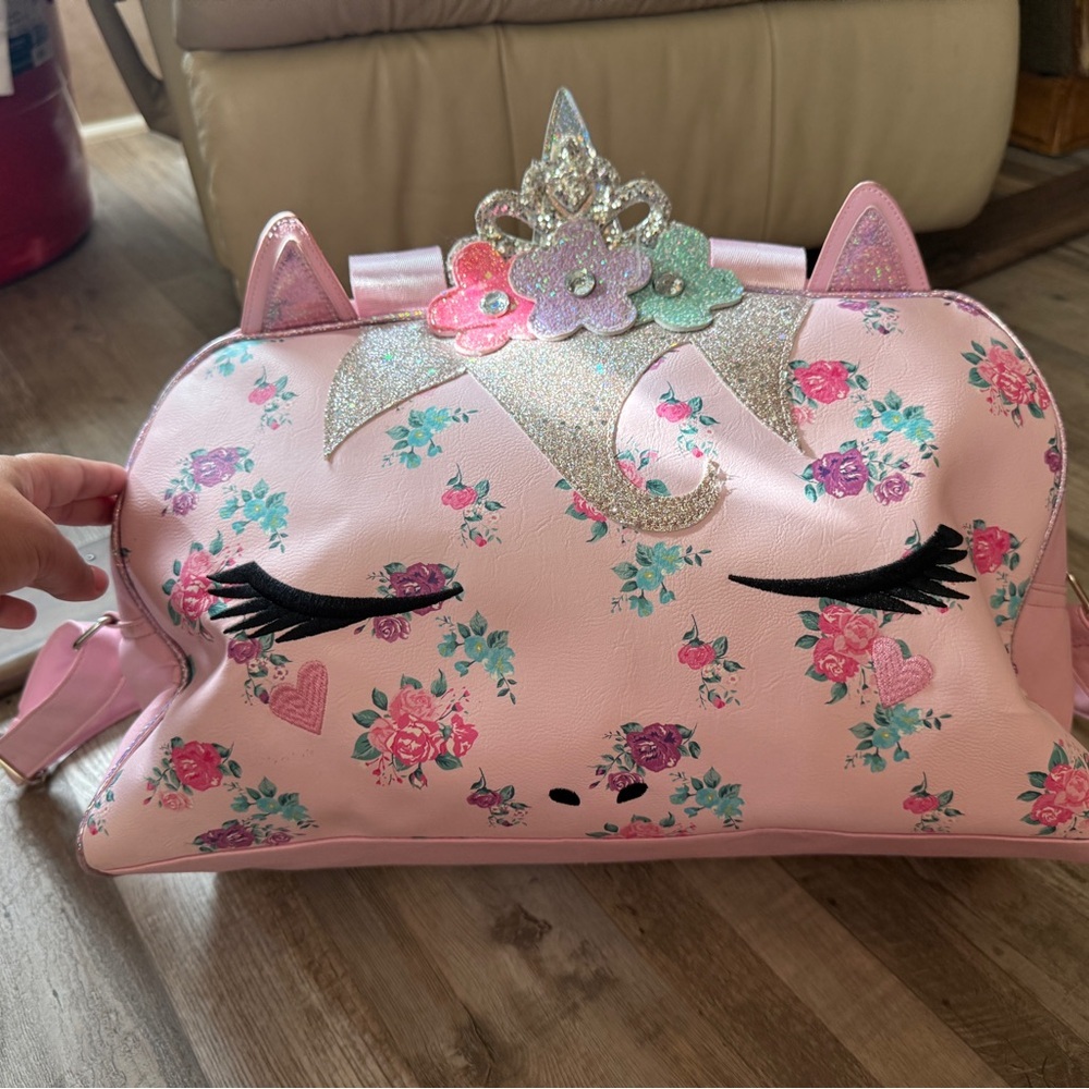 OMG Accesories Pink Unicorn Floral Kids Bag - Picture 11 of 11